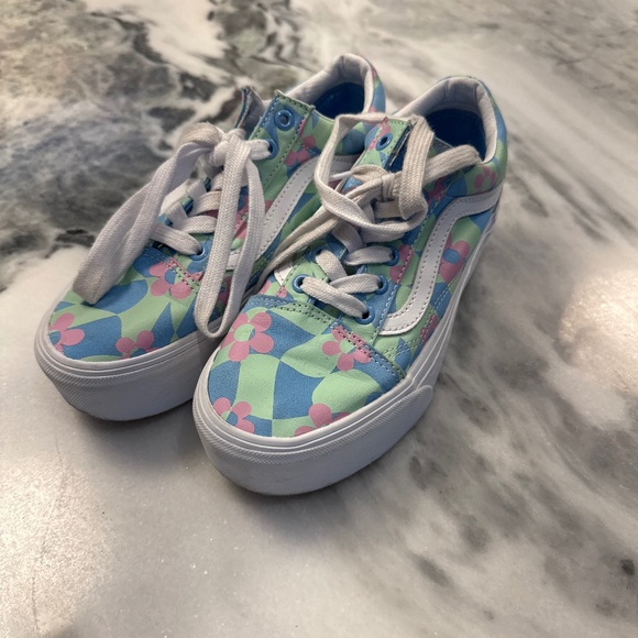 Vans Shoes - Vans Old Skool Stackform Checkered Floral sneakers